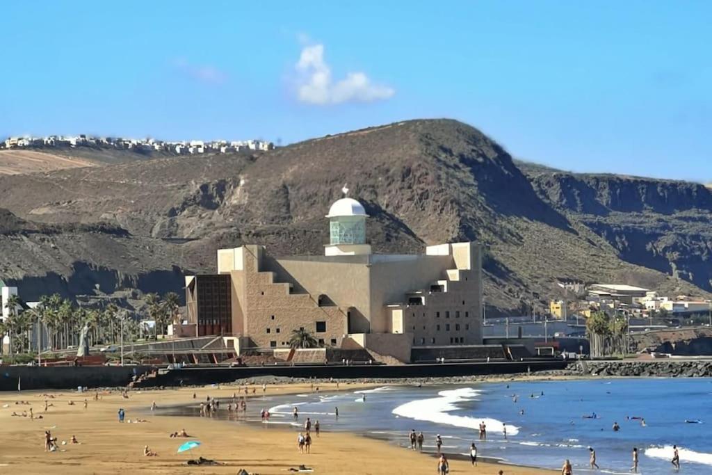 דירות לאס פאלמס דה גראן קנאריה Agua De Abril Las Canteras ¡En Un Minuto En El Mar! Ideal Descansar/Teletrabajar מראה חיצוני תמונה